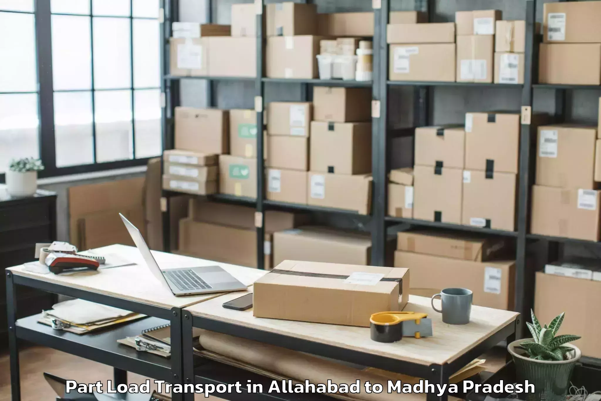 Book Allahabad to Alirajpur Part Load Transport Online